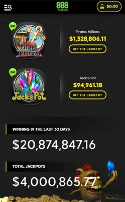 888 casino android App screenshot 2